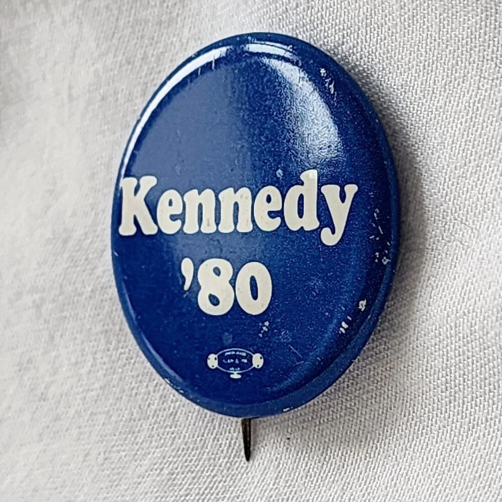 Ted‎ Kennedy 1980 Democrat President Political Campaign Button Pin Vintage  Rare